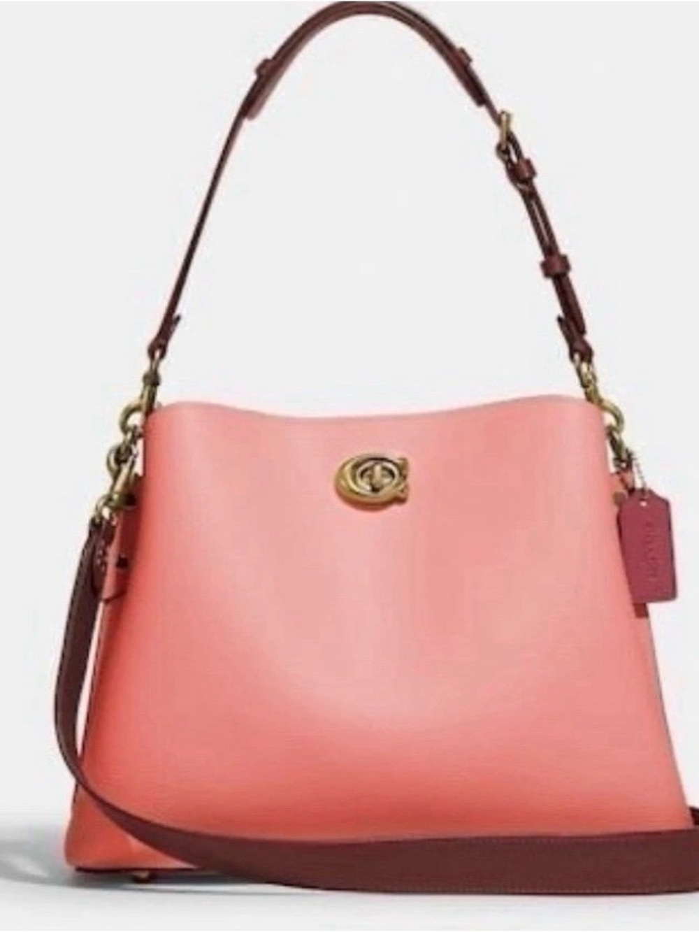 Coach Willow Shoulder Bag In Colorblock NWT